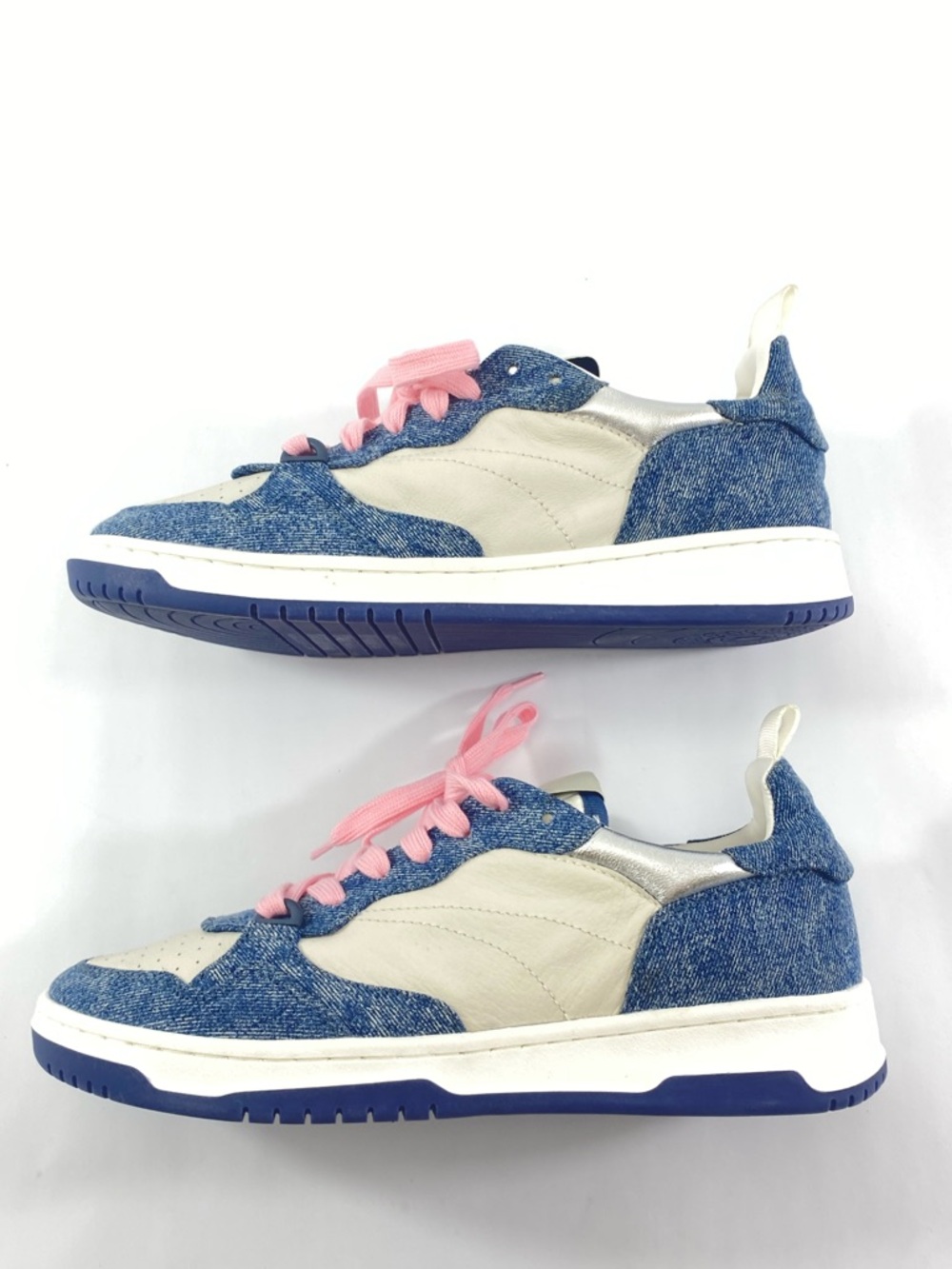 Steve Madden New York Women’s Size:8.5M Denim-Accent & Pink Laces Athletic Shoes